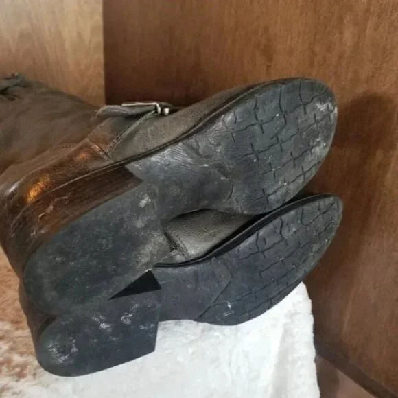 Mjus Renata 2 Leather Tall Boots Adjustable Wide Calf 38 - Picture 15 of 15